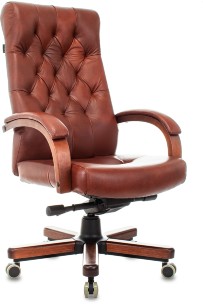 Кресло руководителя Бюрократ T-9928WALNUT
